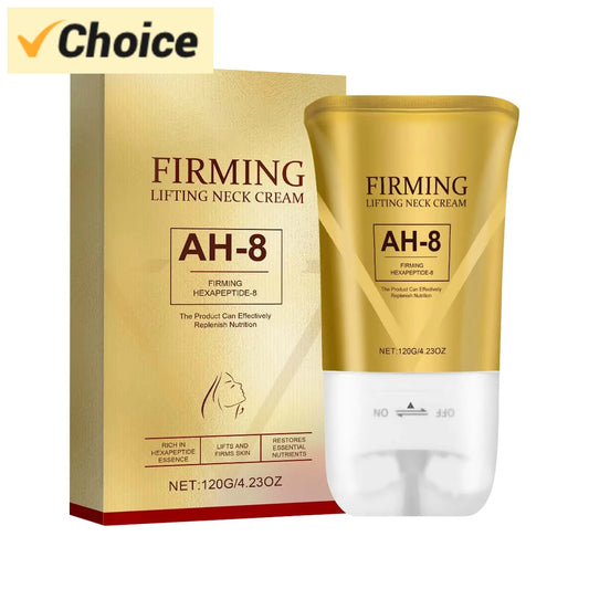 LuxeLift AH-8 Neck Firming Cream with Roller – 120g Hydrating & Tightening Skincare