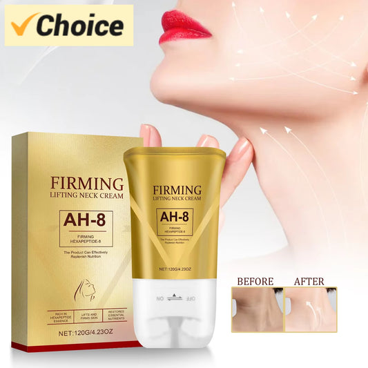 LuxeLift AH-8 Neck Firming Cream with Roller – 120g Hydrating & Tightening Skincare